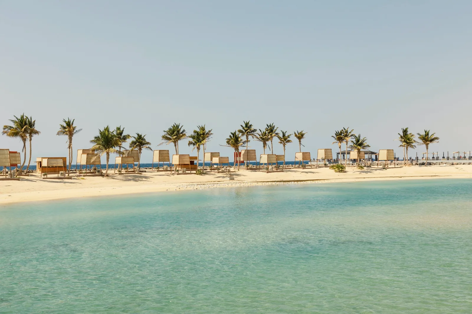 A Red Sea beach on the Jeddah Corniche